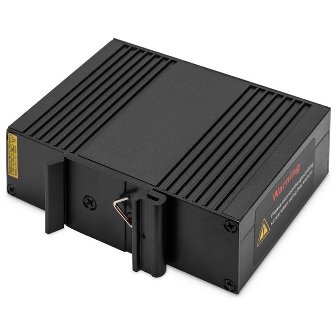 Digitus DN-651140 Splitter PoE Gigabit Ethernet Industriale 60W 10-100-1000 Mbit-s IEEE802.3bt 12V 4,25A colore Nero