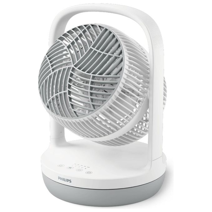 Philips CX2050-00 Serie 2000 Ventilatore da tavolo a pale 22 cm 738 m³-h 3 velocita' 23 dB Timer modalita' notte colore Grigio
