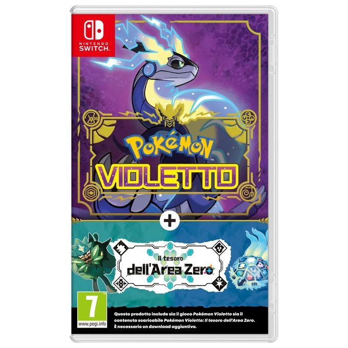 Nintendo 10012280 Pokémon Violetto Pack Espansione Il Tesoro dell'Area Zero Gioco Nintendo Switch Standard+DLC RPG PEGI 7