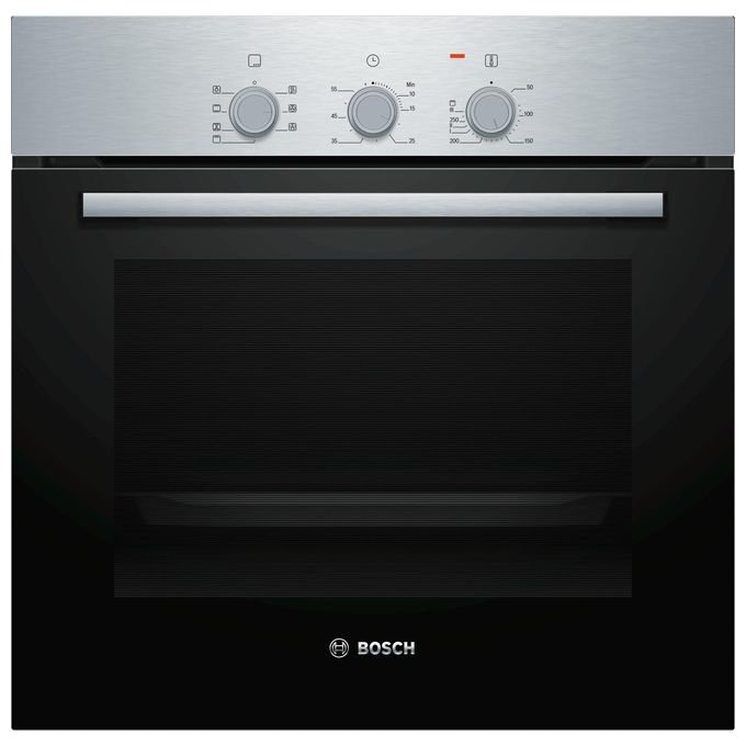 Bosch HBF011BR0 Serie 2 Forno da incasso Elettrico 66 L Classe A 5 Funzioni HotAir 3D Grill (55x60x55 cm) colore Nero Inox