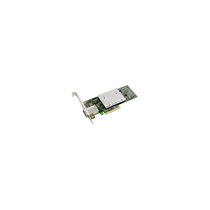 Adaptec 2293300-R HBA 1100-8e Scheda di Interfaccia Interna Mini-SAS HD PCIe 3.0 x8 8 Porte SAS 12 Gb-s SATA 6 Gb-s colore Nero