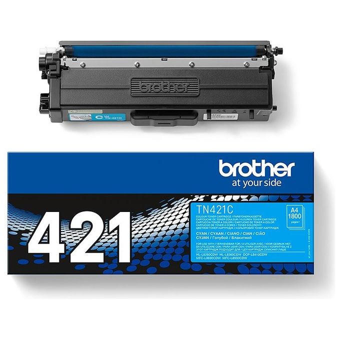 Brother TN421C Toner Ciano 1.800pg per Hl-l8260cdw-l8360cdw-dcp-l8410cdw MFC-l8690cdw-l8900cdw