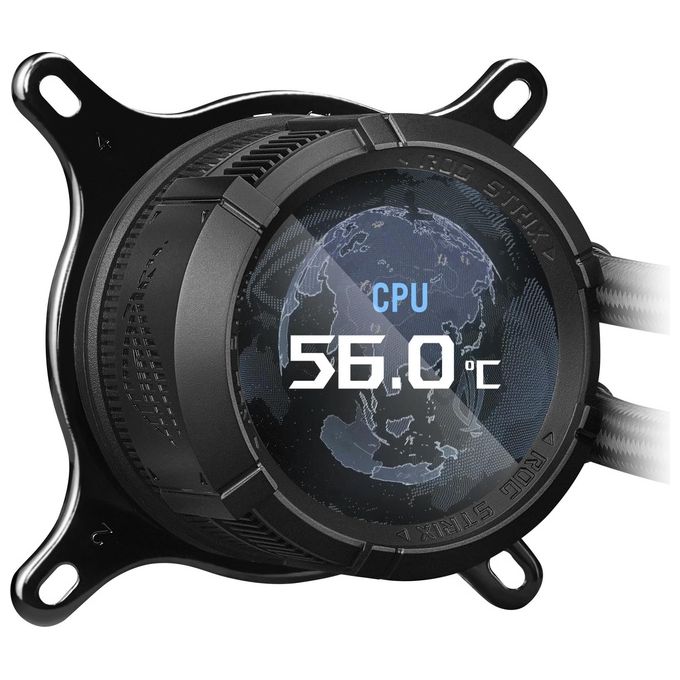 ASUS 90RC00W1-M0UAY0 ROG Strix LC III Dissipatore a Liquido CPU 360mm Asetek Gen7 V2 Display LCD 2.1'' ARGB RGB Addressable Nero