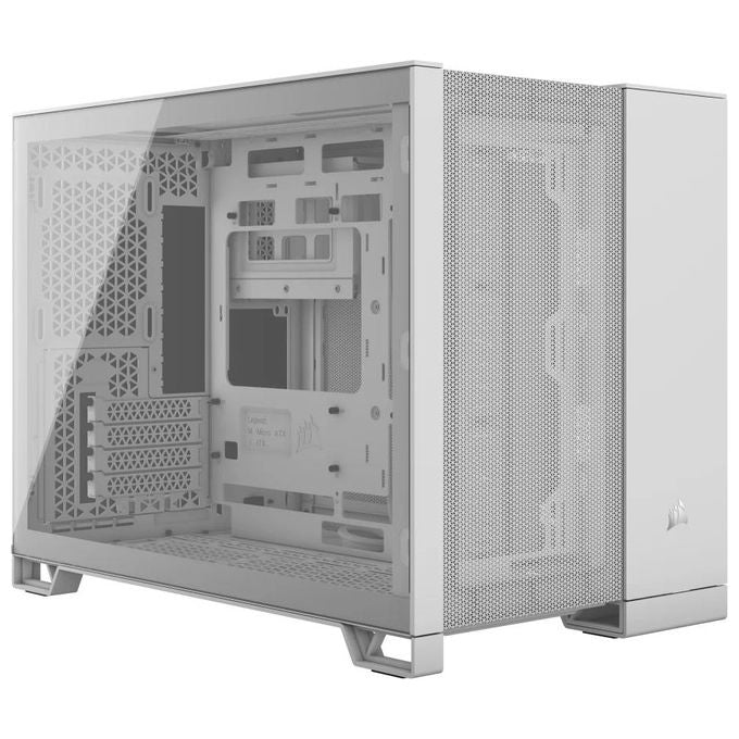 Corsair CC-9011264-WW 2500D AIRFLOW Case per PC Midi Tower Fattore di forma ATX Vetro temperato Supporto radiatore 360 mm colore Bianco