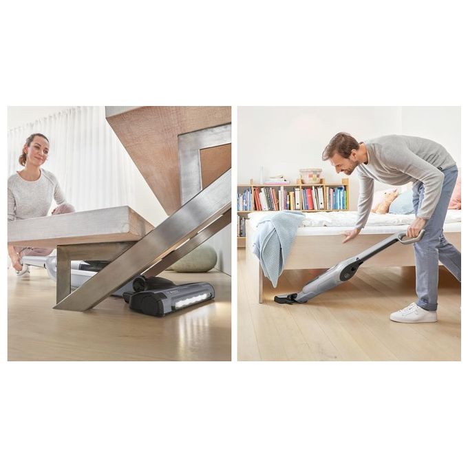 Bosch BBH3K2801 Serie 4 Aspirapolvere a bastone 2 in 1 Senza sacchetto Autonomia 55 min Batteria 25,2 V colore Argento
