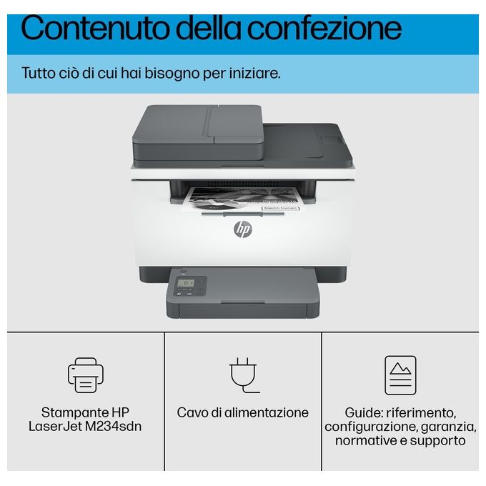 HP 6GX00FB19 LaserJet Stampante Multifunzione Laser A4 29 ppm Fronte Retro ADF Wi-Fi Ethernet colore Nero
