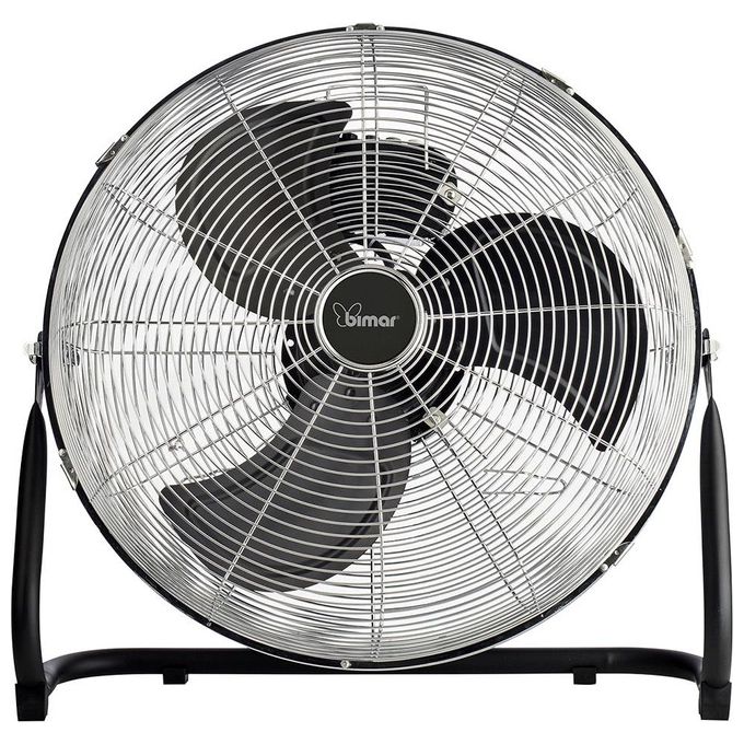 Bimar VS58 Ventilatore da Pavimento e Parete 2 in 1 Elica 45cm 3 Pale Alluminio 100W colore Nero