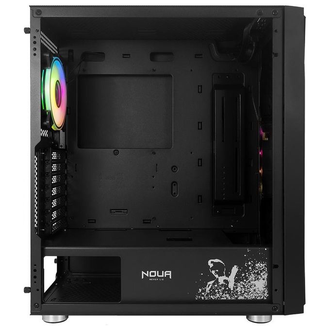 Noua CS0222PW-F18K589 Ne-o F18 Case Mid Tower ATX E-ATX Vetro Temperato Ventola PWM ARGB Strip LED colore Nero