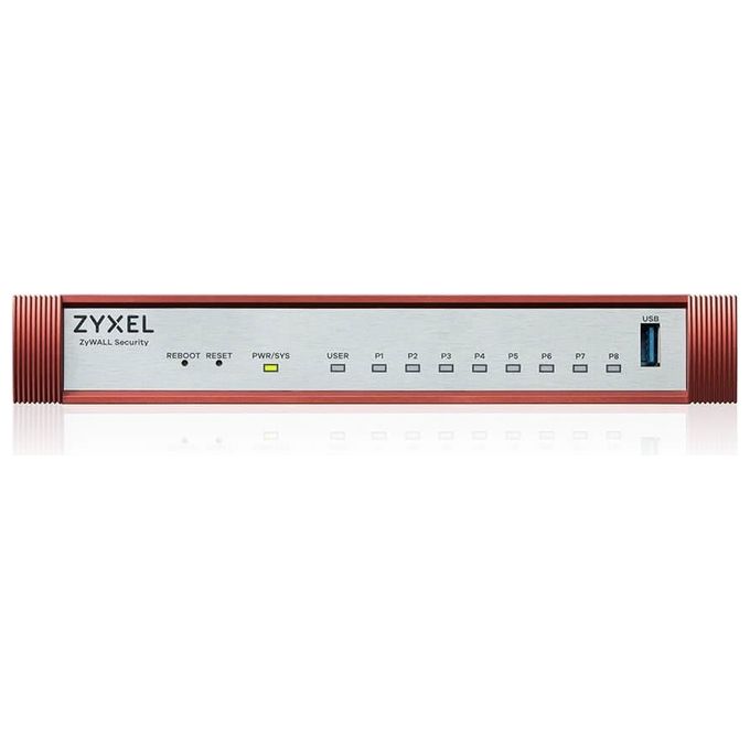 Zyxel USGFLEX100H-EU0101F USG FLEX 100H firewall hardware velocita' firewall 3 Gbit-s VPN 0,75 Gbit-s 8 porte LAN RJ-45 colore Nero