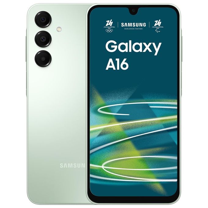 Samsung SM-A165F Galaxy A16 Smartphone 4G Dual SIM 6.7'' Super AMOLED 128GB 4GB RAM 50MP 5000mAh colore Light Green