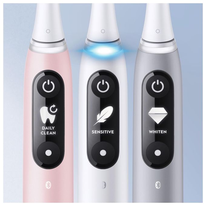 Oral-B IO6 iO Series 6 Spazzolino elettrico Rotazione Oscillazione 5 modalita' Bluetooth display interattivo colore Bianco