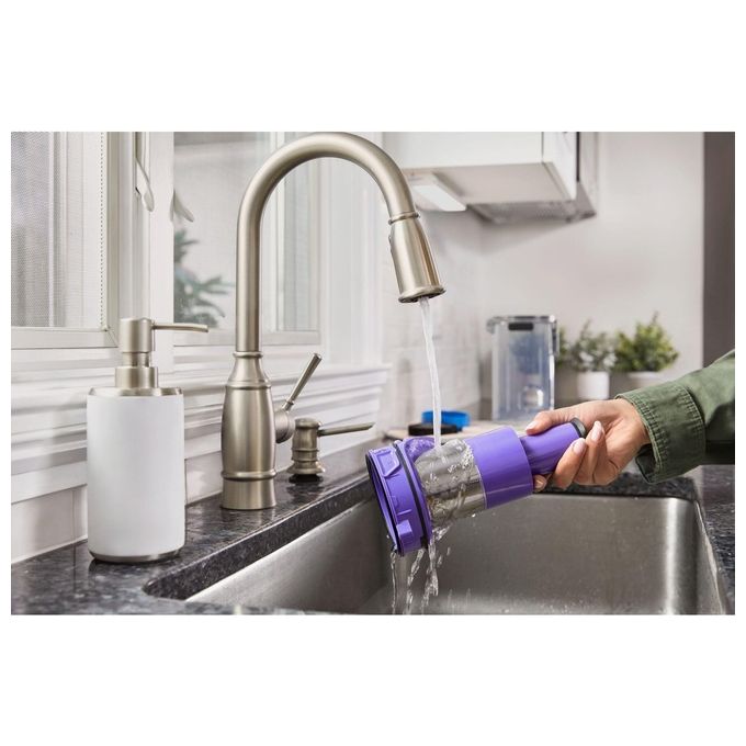 Black and Decker BHFEA640WG Scopa Elettrica Ricaricabile Senza Sacchetto Ciclonica 0,75 L 24 V 35 min colore Nero Acciaio Inox