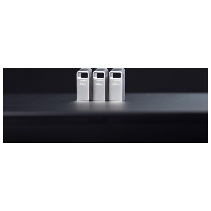 Kingston Technology DataTraveler Micro Chiavetta USB 128Gb USB Tipo A 3.2 Gen 1 Argento