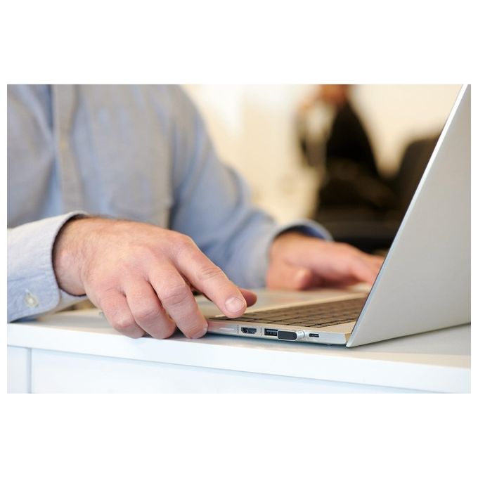 Kensington K64709WW VeriMark Guard USB-C Chiavetta di sicurezza Fingerprint FIDO2 FIDO U2F WebAuthn CTAP2 Biometrica compatibile TAA colore Grigio