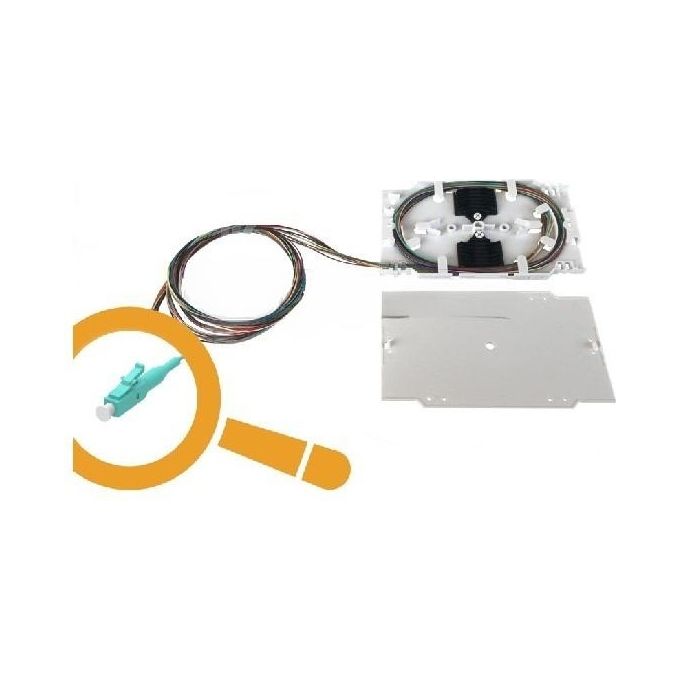 WP Europe WPC-FST-3129LC-020 Vassoio portagiunti con 12 pigtail Fibra OM3 50-125µ LC Tight Buffer 2m colore Multicolore