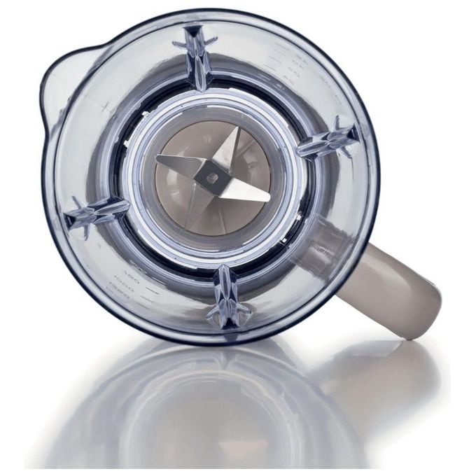 Ariete 00C057603AR0 Breakfast Frullatore da tavolo 500W 4 lame acciaio inox 1,5 L 2 velocita' Funzione Pulse colore Grigio
