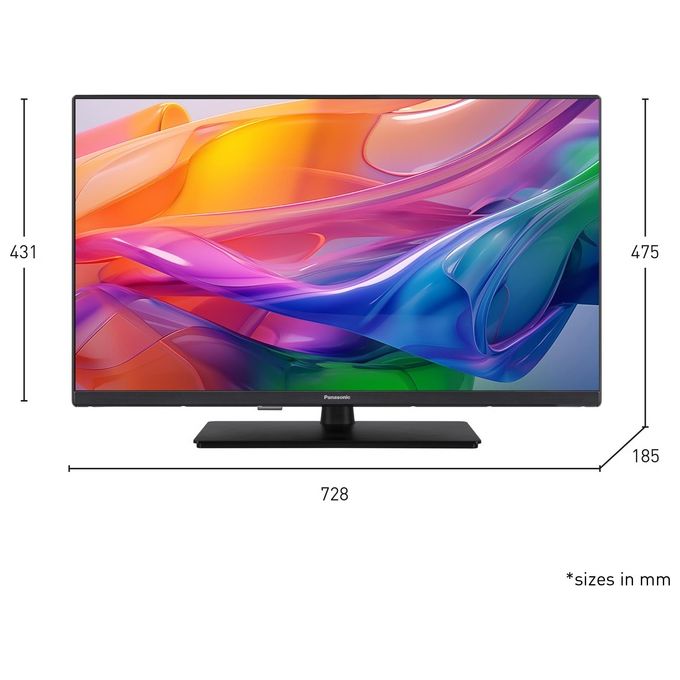 Panasonic TV-32S50AEZ Serie S50 Smart TV LED HD 32'' Fire OS HDR10 Wi-Fi Bluetooth colore Nero