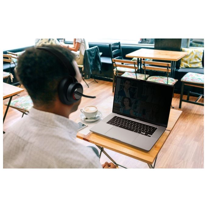 Kensington K83452WW Cuffie over-ear Bluetooth H3000 Cancellazione Rumore Attiva con AI Durata Batteria 60 h Connessione Bluetooth 5.2 colore Nero