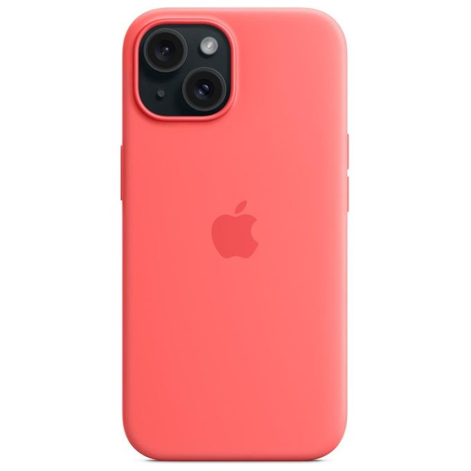 Apple MT0V3ZM-A Custodia MagSafe in Silicone per iPhone 15 colore Guava