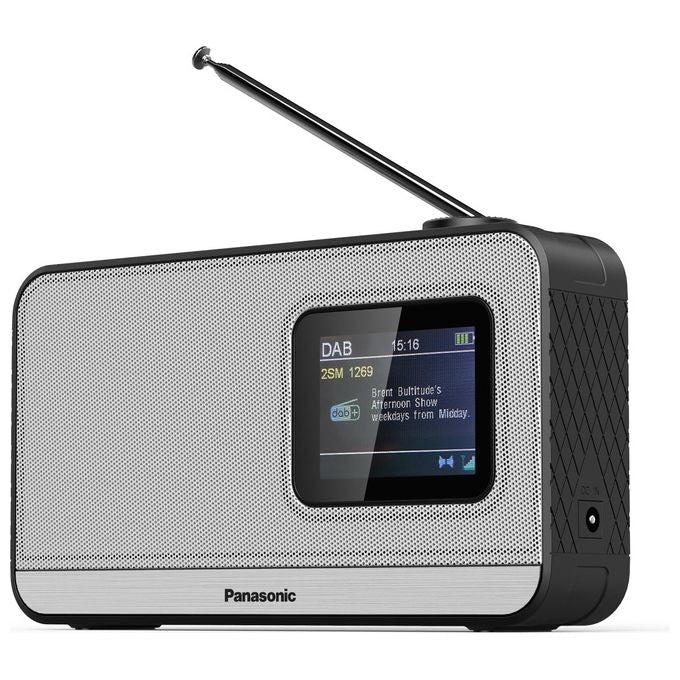 Panasonic RF-D15EG-K Radio Digitale Portatile DAB+ FM Bluetooth 5.0 3W Display LCD 2.4'' colore Nero