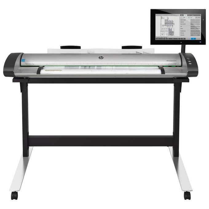 HP 5EK01A#B19 SD Pro 2 Scanner per Grandi Formati 44 pollici A0 CIS 1200 x 1200 DPI Touchscreen 15.6 pollici colore Nero