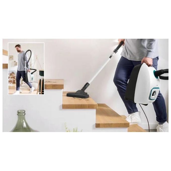 Bosch BGB41HYG1H Serie 4 Aspirapolvere a Cilindro con Sacco HEPA 4 L 600 W 75 dB colore Bianco