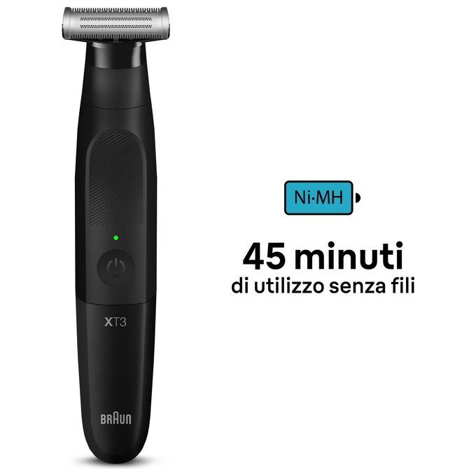Braun BG3340 SERIES X Rasoio elettrico 4D Blade Face bagnato e secco autonomia 45 min min colore Nero
