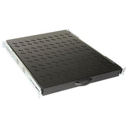 Link LKRIP570EN Ripiano Estraibile per Armadio Rack 19'' Binari Telescopici 1U Portata 30 Kg Regolabile 57-71 cm colore Nero