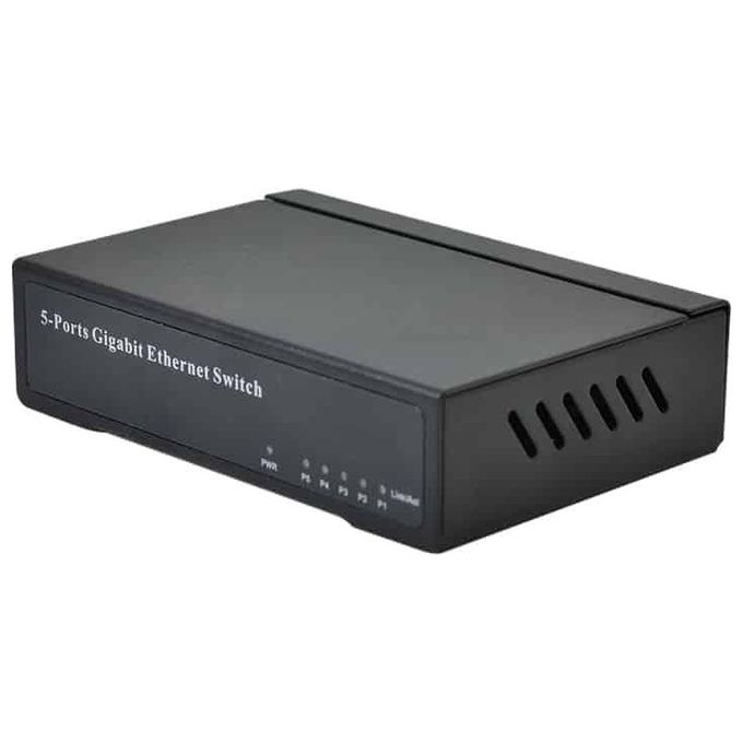 DiProgress Switch Ethernet Desktop 5 Porte 10-100 Metal