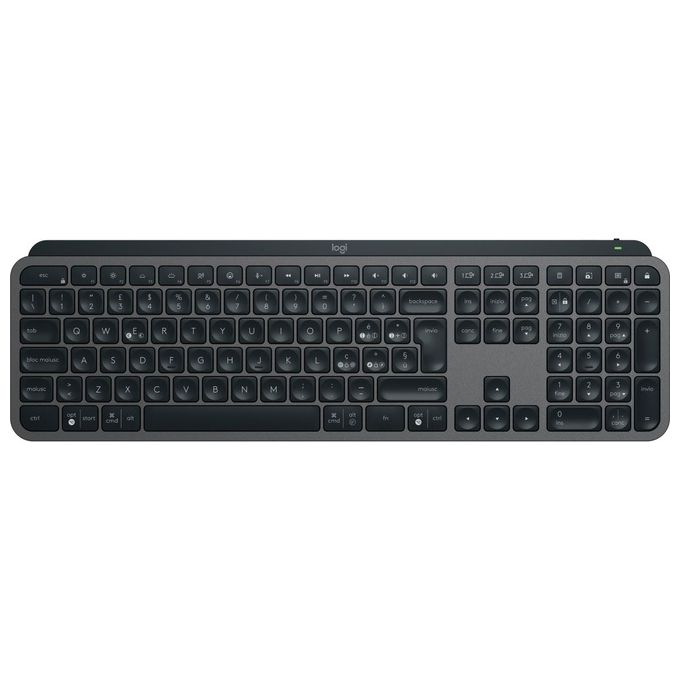 Logitech 920-010929 MX Keys Combo for Business Gen 2 Tastiera e Mouse Wireless Full Size con Poggiapolsi Bluetooth Logi Bolt QWERTY Italiano Retroilluminata Silenziosa Windows Mac ChromeOS Linux colore Grafite