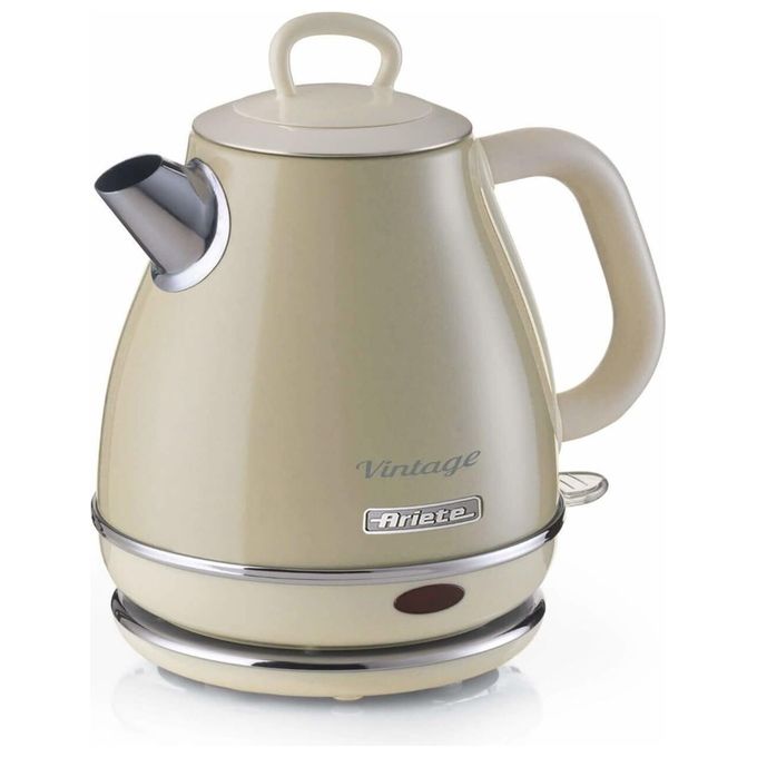 Ariete 2868 Vintage Bollitore Elettrico 1 L 1630W Base Cordless 360° Autospegnimento colore Beige