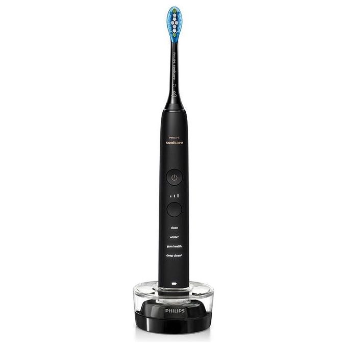Philips HX991454 Sonicare DiamondClean 9000 Spazzolino elettrico sonico 4 modalita' timer autonomia 2 settimane confezione doppia colore Nero