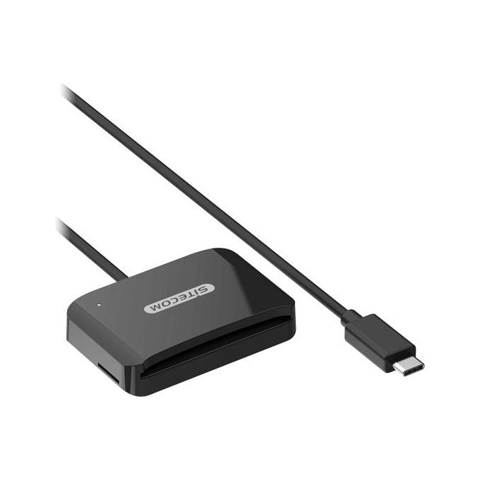 Sitecom Lettore di Smart Card USB C ID Card Reader Nero