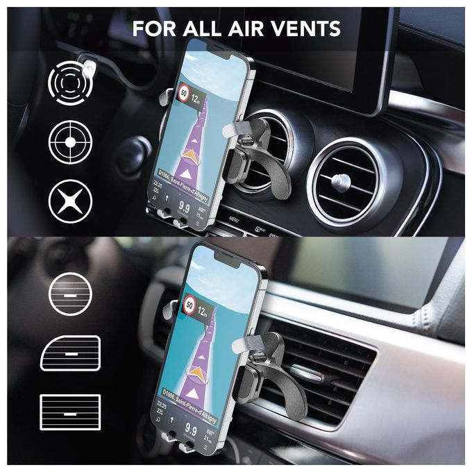 Cellular Line Supporto Auto per Smartphone Slide Fit Universal