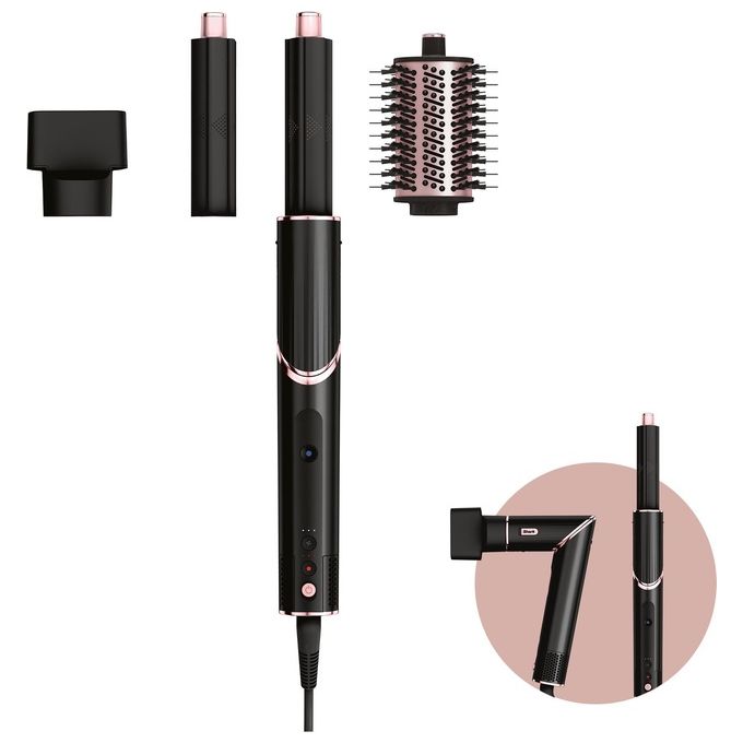 Shark HD424EU FlexStyle Asciugacapelli Styler 3in1 1400W tecnologia Coanda 4 accessori inclusi colore Nero Rose Gold