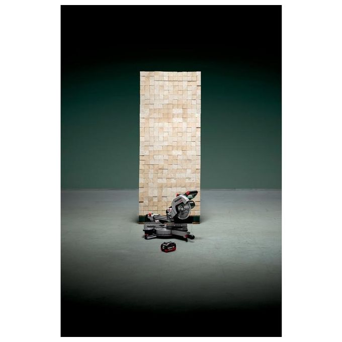 Metabo 614216850 KGS 18 LTX BL 216 Sega troncatrice radiale a batteria 18V motore brushless 5000 giri-min 30,5 cm di taglio colore Nero