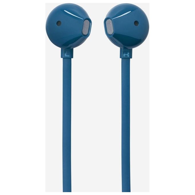 JBL Tune 305 C Auricolari USB-C ad Alta Risoluzione Audio con Cavo Piatto Antigroviglio Comando a 3 Tasti Bassi Profondi Pure Bass Blu