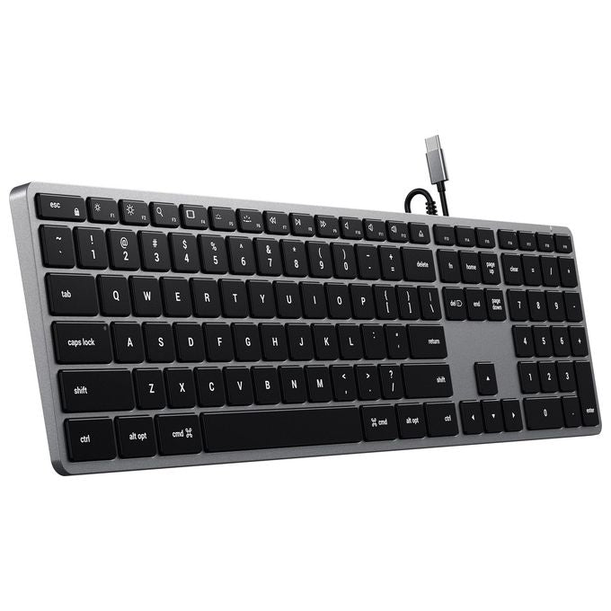 Satechi ST-UCSW3M-IT Slim W3 Tastiera Cablata USB-C QWERTY Italiano Retroilluminata colore Grigio