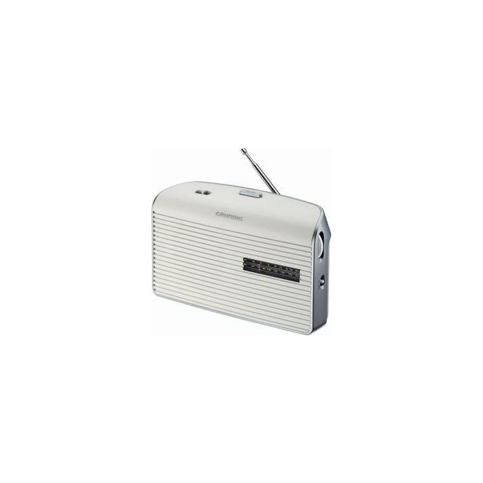 Grundig GPR1251 Music 60X Radio Portatile Analogica FM MW Alimentazione AC Batteria colore Bianco