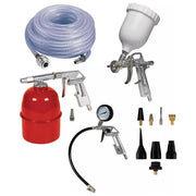 Einhell 4132776 Set di accessori per compressore 13 pezzi con tubo 10 m e attacco rapido pressione minima 8 bar colore Nero