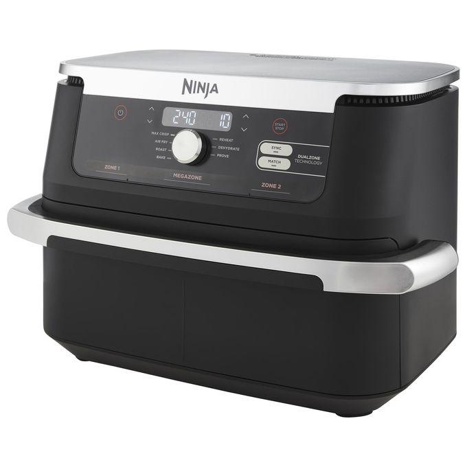 Ninja AF500EU FlexDrawer Friggitrice ad aria 10.4 L 2470 W 7 Programmi Dual Zone Touchscreen colore Nero