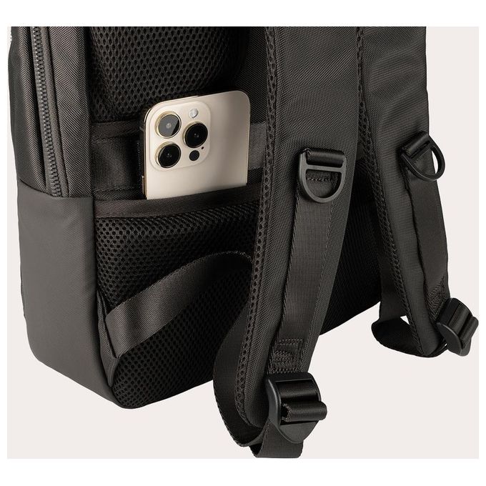 Tucano BKLUN15-BK Lunar Zaino per Laptop 15.6'' e MacBook Pro 16'' con Scomparto Imbottito e Tasca Anteriore colore Nero