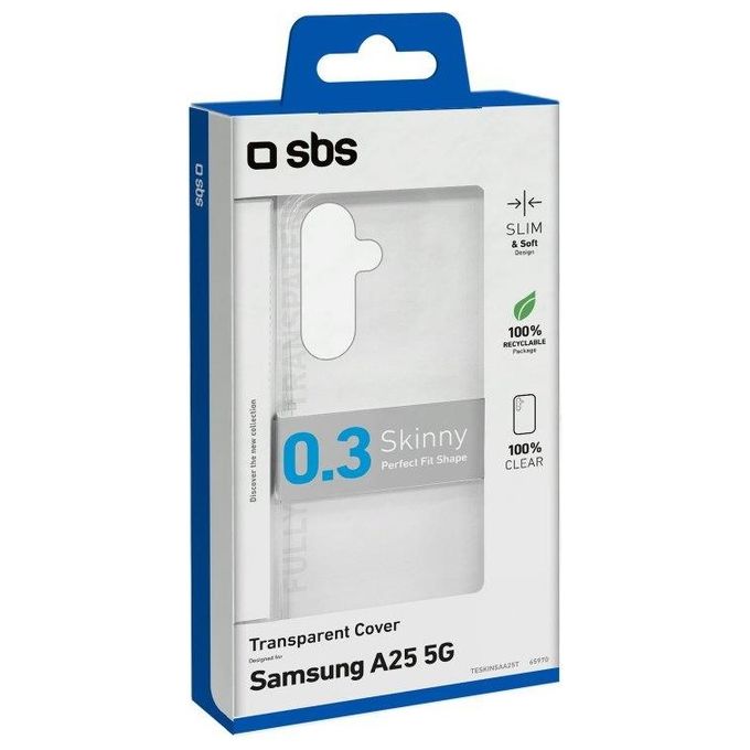 Sbs Cover Skinny per Samsung Galaxy A25 5G Trasparente