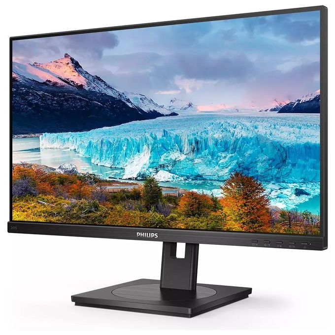 Philips 243S1-00 Monitor PC 23.8'' LED IPS Full HD 1920x1080 75 Hz USB-C Hub Integrato Altoparlanti Pivot Regolazione Altezza colore Nero