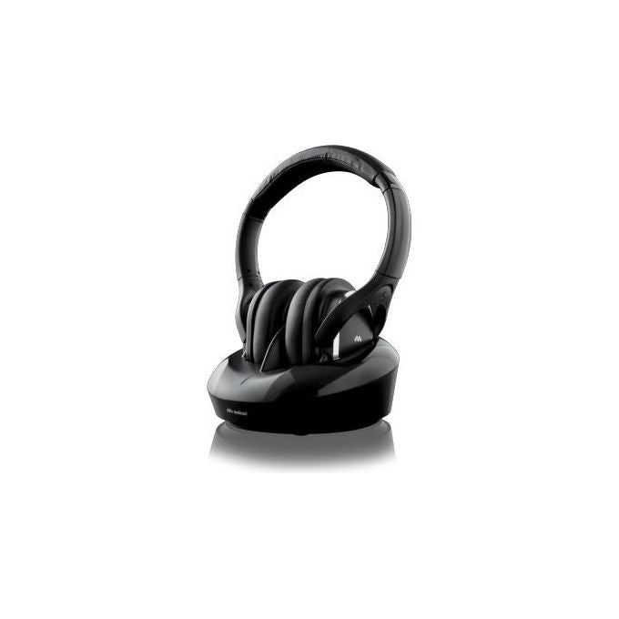 Meliconi 497335 HP Series Digital Plus Cuffie TV Wireless 863 MHz Portata 100 m Base di Ricarica Autonomia 8 ore colore Nero