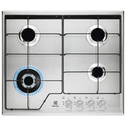 Electrolux KGS6434SX SpeedBurner Piano cottura a gas 4 Fuochi Fiamma Pura 1 bruciatore Wok multicorona 60 cm Inox Antimpronta