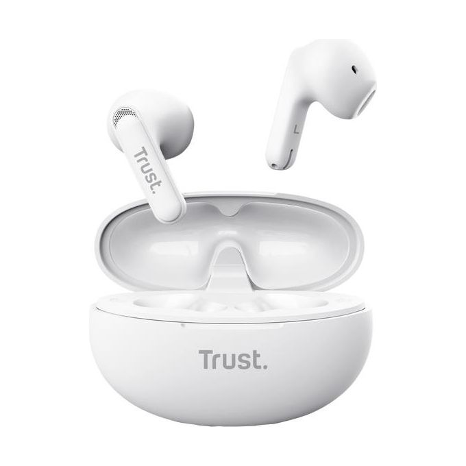 Trust Yavi Auricolare True Wireless Stereo (TWS) In-ear Musica e Chiamate USB tipo-C Bluetooth Bianco