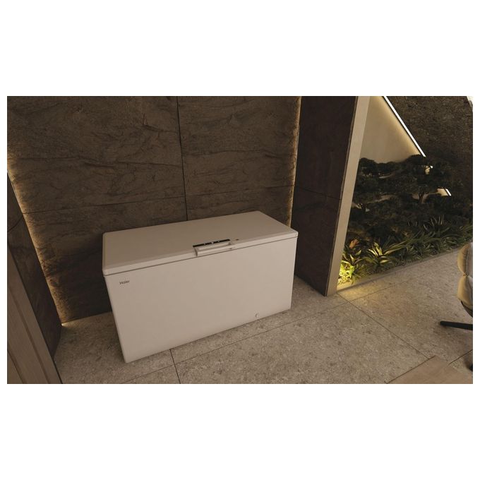 Haier HCE520E Serie 7 Congelatore a Pozzetto 508 L 89 cm Classe E 39 dB Fast Freeze Antibatterico colore Bianco