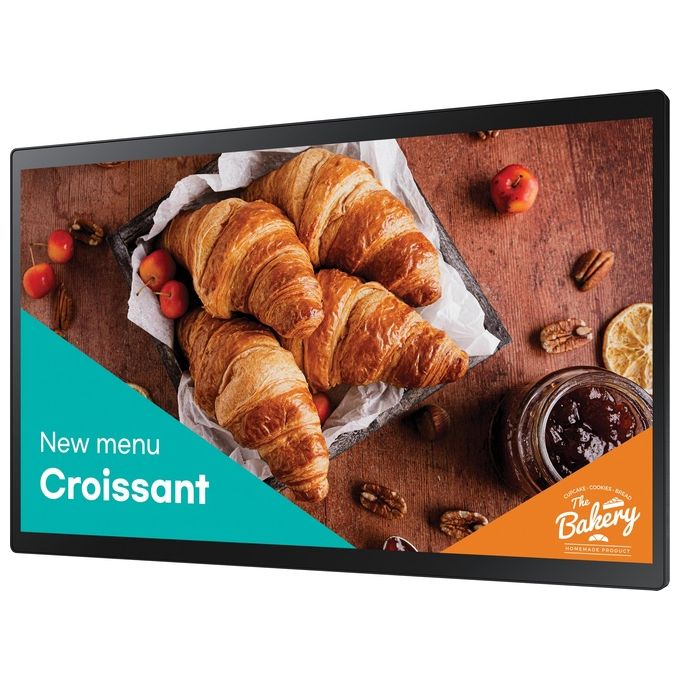 Samsung LH24QBCTBGCXEN QB24C-T Display Touch Segnaletica Digitale 24'' Full HD 250 cd-m² Tizen Wi-Fi colore Nero
