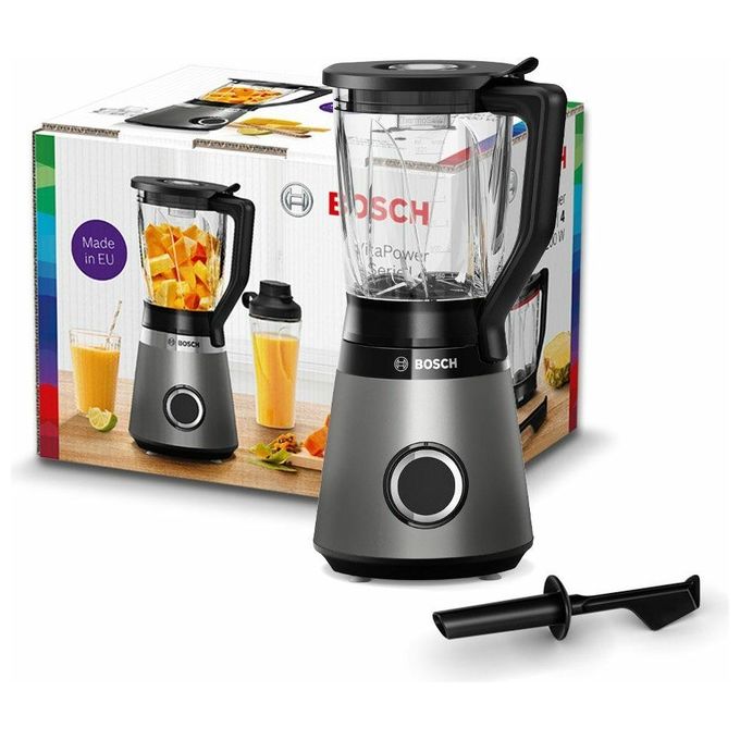 Bosch MMB6172S Frullatore da tavolo 1200 W con contenitore in vetro ThermoSafe 1,5 L colore Argento